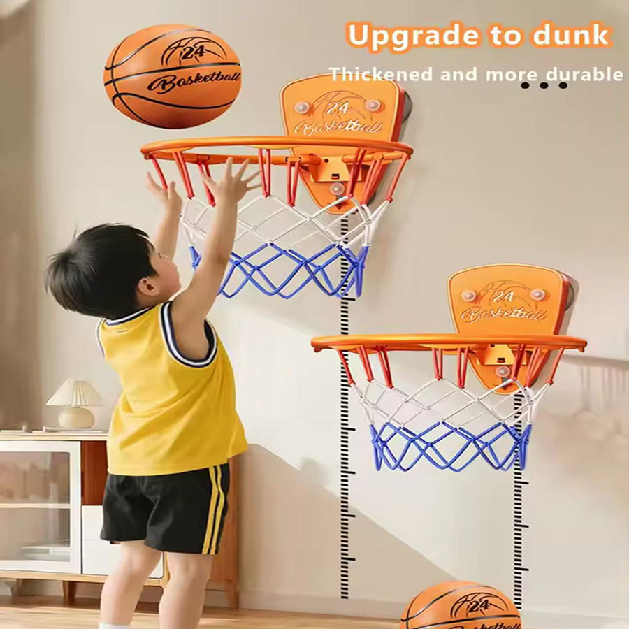 Sports Equipment For Kids - 男の子用バスケットボールフープ子供用バスケットボールフープ家庭用ミュートボール壁掛け折りたたみ式バスケットボールフープトレーニング機器
