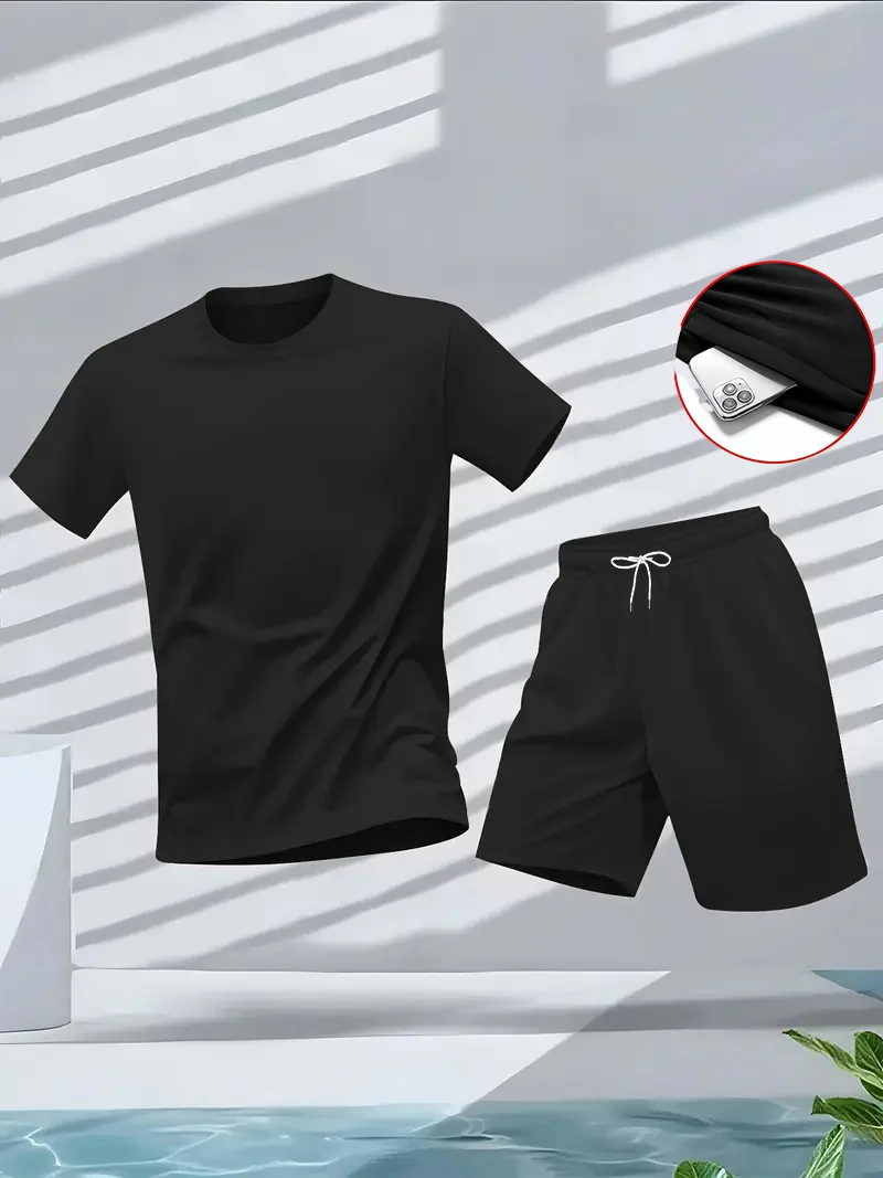 Sports Equipment Set - メンズスーツ 2 点セット ファッション レジャー 快適セット