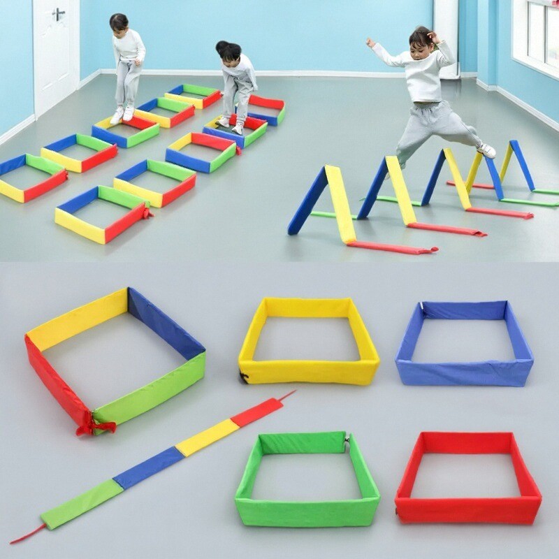 Sports Equipment For Kids - 屋外の子供向けゲーム ジャンプ台 グリッド掘削玩具 感覚統合トレーニング 幼稚園 親子の交流