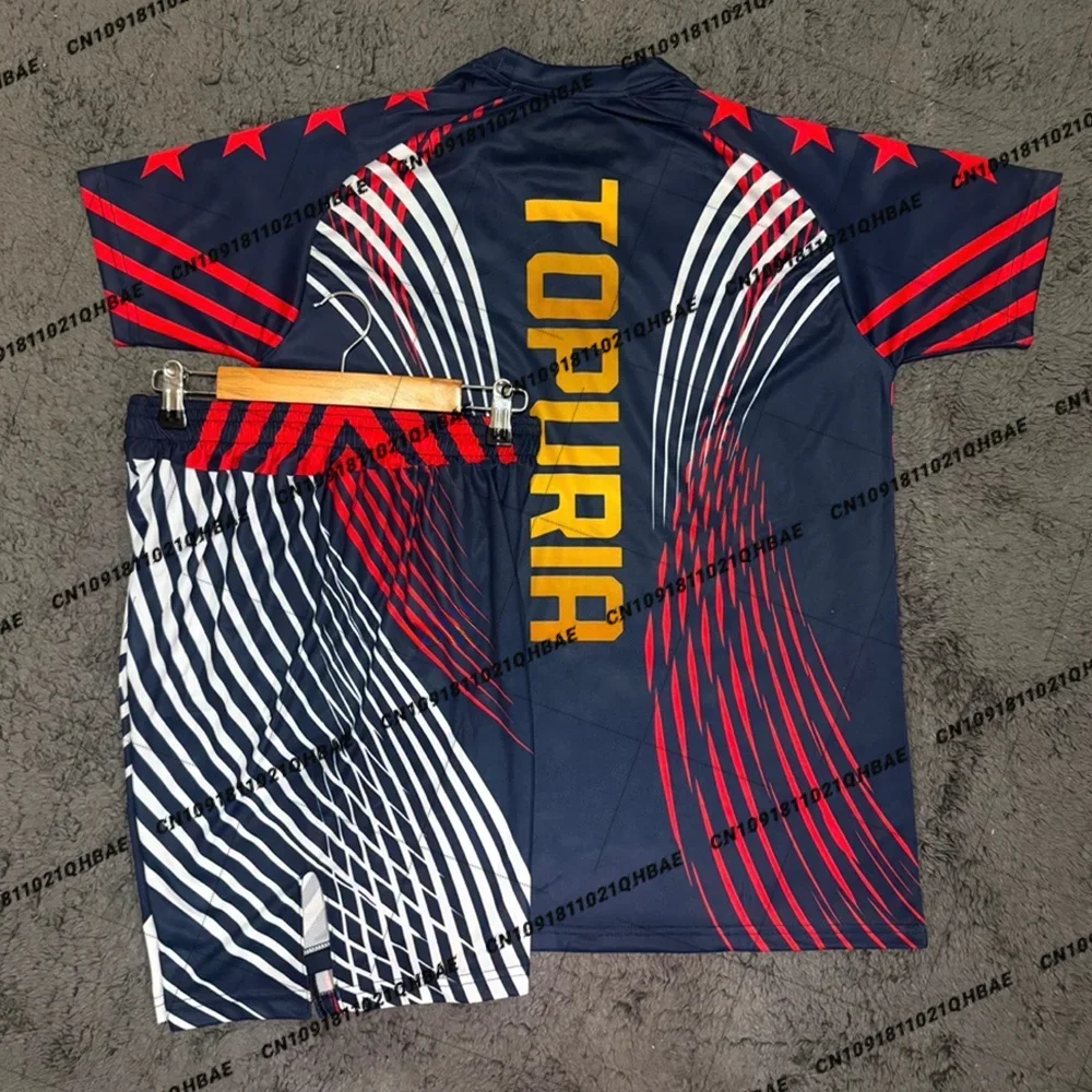 Sports Equipment Set - サマートップボクサーMMA八角形ケージイリア・トプルヤTシャツショーツセットメンズスポーツトレーニングランニングセット速乾性ファイトセット