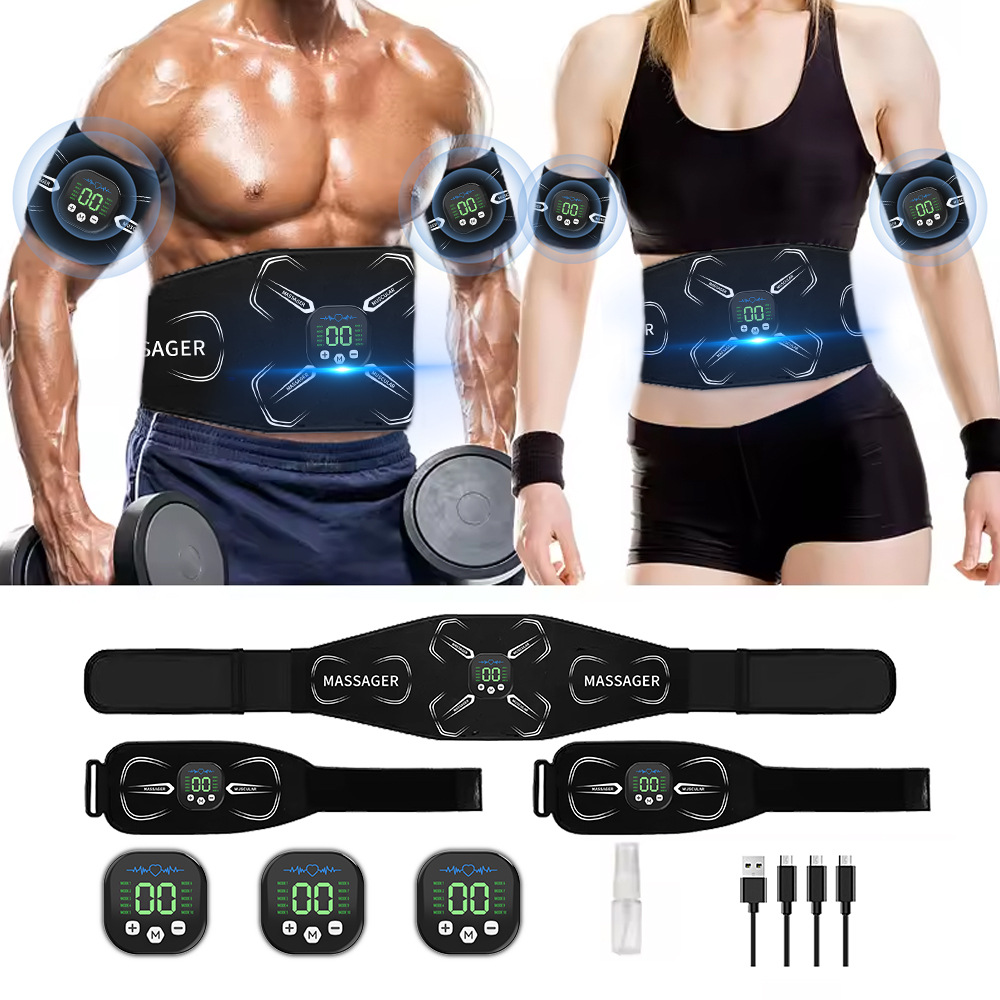 Sports Equipment Pictures - EMS 筋肉刺激装置腹部トレーナー腹筋トナー腕腹脚エクササイズワークアウト減量脂肪燃焼ホームジムフィットネス機器