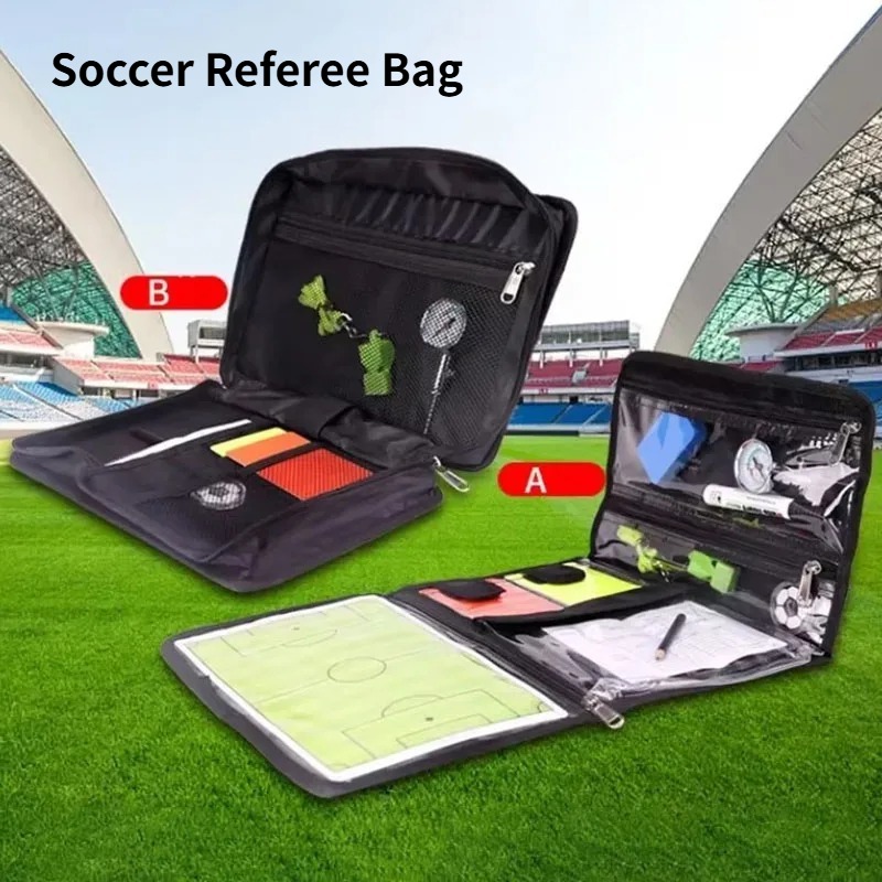 Sports Equipment Set - サッカー審判用バッグセット プロフェッショナルサッカーウォレット 審判用具 ポータブルスポーツサッカー試合キット 審判用アクセサリー