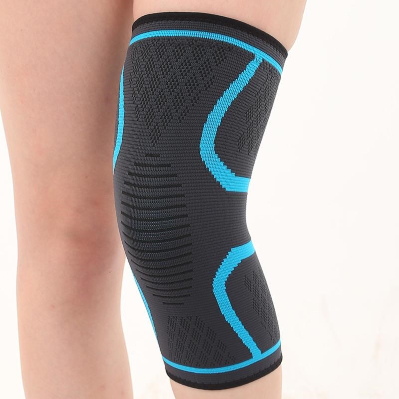 スポーツ圧縮膝ヒップ二重波形シリコーン滑り止めニット膝バスケ - Sports Equipment Knee Support のレビューと価格
