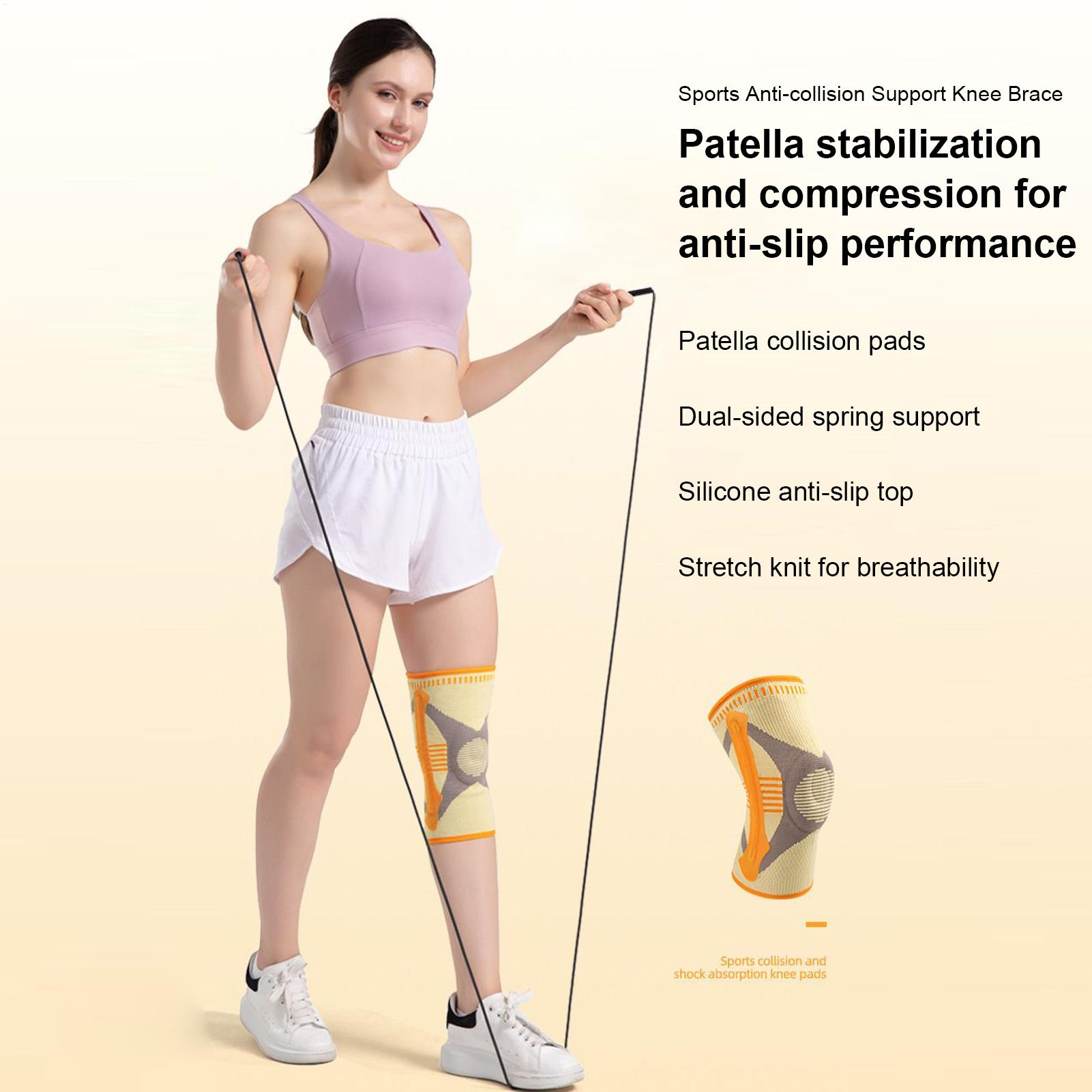 男性用膝ブレース スポーツ膝サポートスリーブ アウトドアアス - Sports Equipment Knee Support のレビューと価格