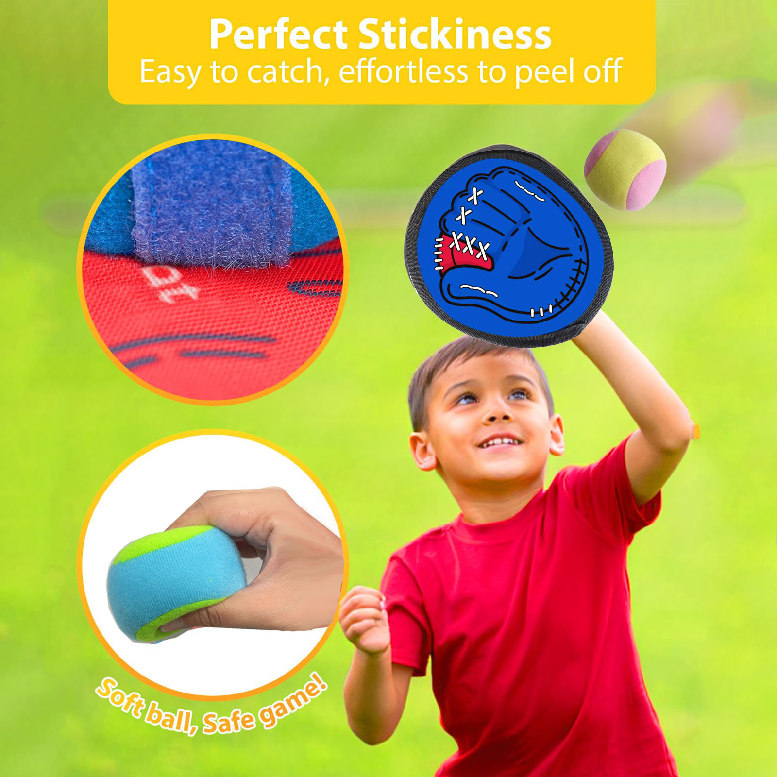 4 セット子供吸盤粘着ボールおもちゃアウトドアスポーツキャッ - Sports Equipment For Kids のレビューと価格