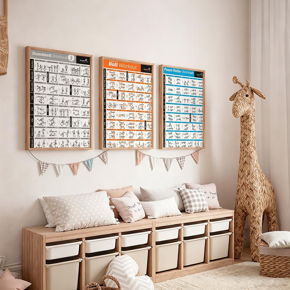 フィットネス ピラティス トレーニングチャート ポスター パ - Sports Equipment Poster のレビューと価格