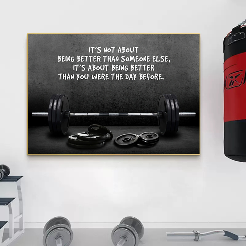 モダンなやる気を起こさせる引用スポーツアートポスターとプリン - Sports Equipment Poster のレビューと価格
