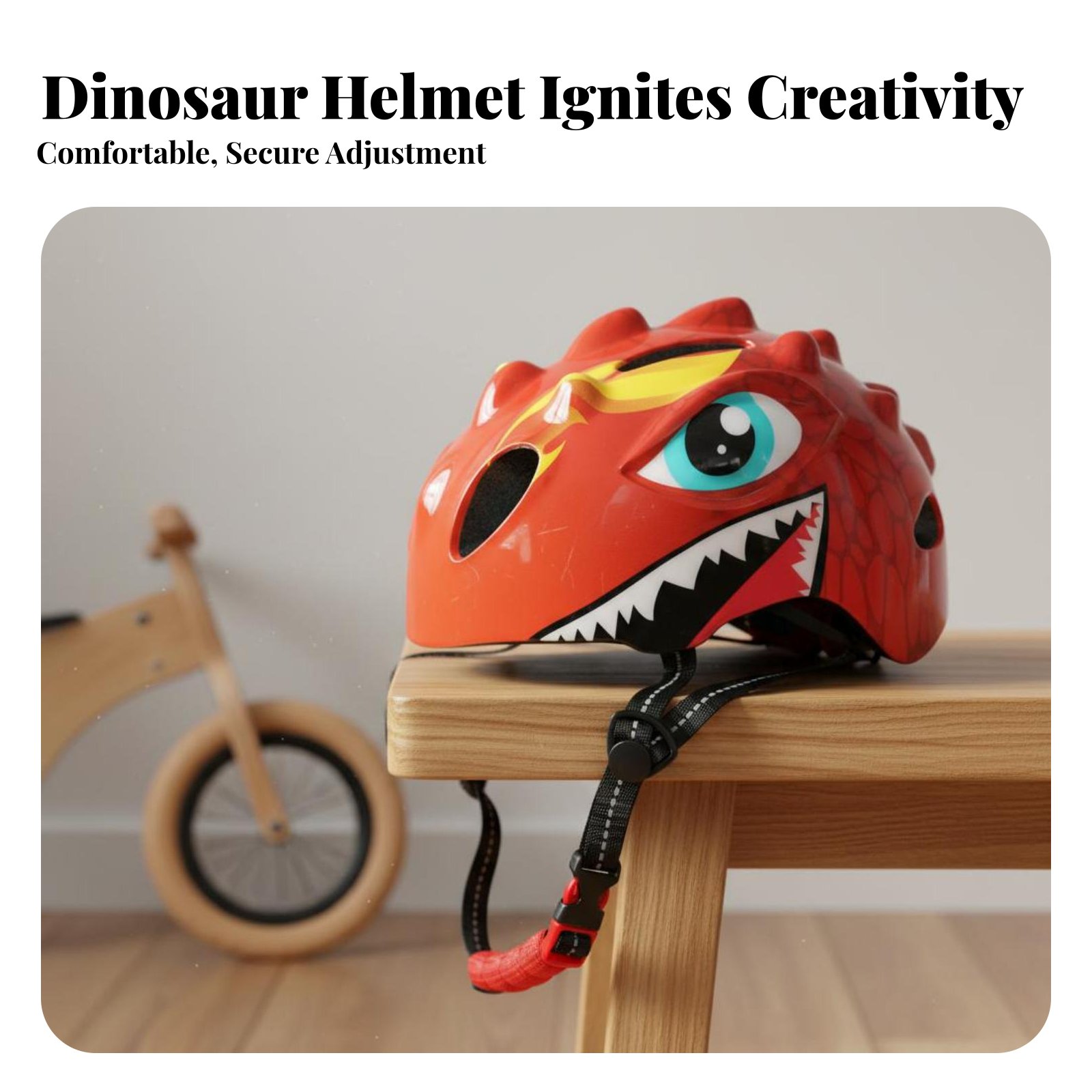 漫画恐竜ヘルメット多用途子供用自転車ヘルメット安全装備通気性 - Sports Equipment For Kids のレビューと価格
