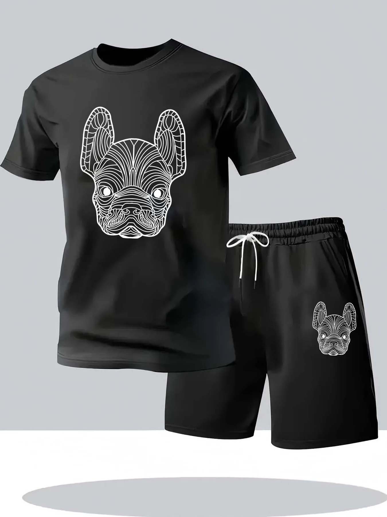 夏のメンズ速乾カジュアル半袖Tシャツとショートパンツセットシ - Sports Equipment Set のレビューと価格