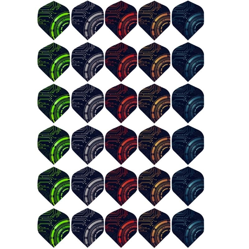 30pcs/packフェザーテールウィングフライト屋外スポー - Sports Equipment In Flight のレビューと価格