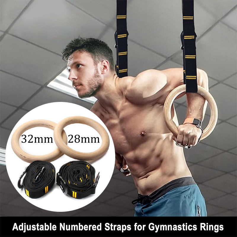 28mm 32mm プルアップ体操リング 吊り下げ式滑り止め - Sports Equipment Pictures のレビューと価格