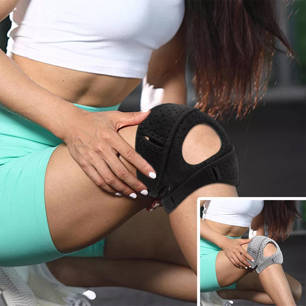 膝蓋骨サポート膝パッド PA素材 シリコンリング 男女兼用  - Sports Equipment Knee Support のレビューと価格