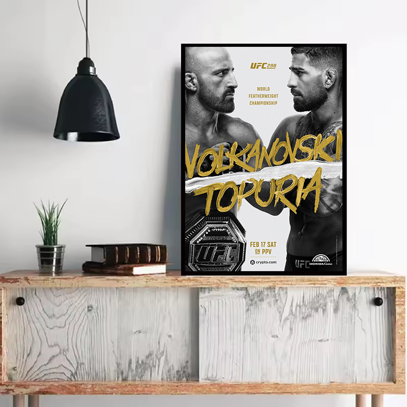 チャンピオンシップタイトルファイトポスタープリントクラシック - Sports Equipment Poster のレビューと価格