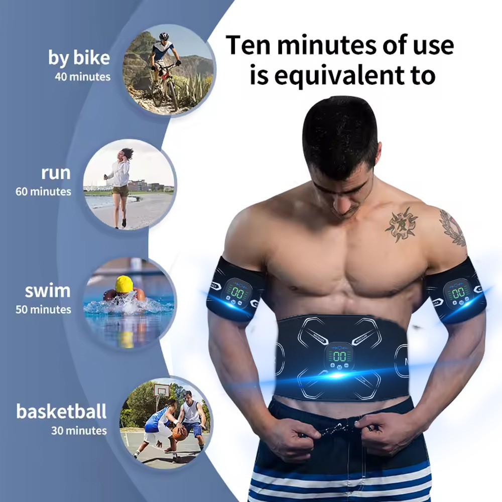 EMS 筋肉刺激装置腹部トレーナー腹筋トナー腕腹脚エクササイ - Sports Equipment Pictures のレビューと価格