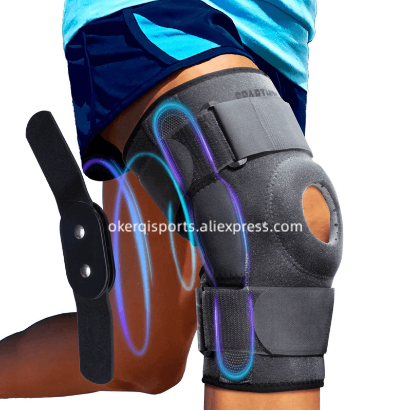 トレーニングとエクササイズ用の調整可能な膝サポート,フィット - Sports Equipment Knee Support のレビューと価格